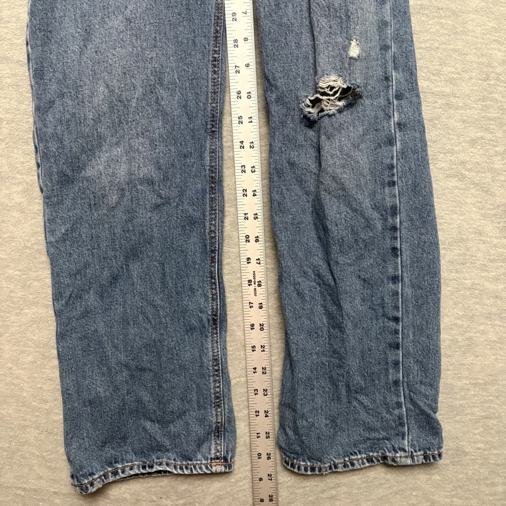 GAP Denim Loose Straight Overalls‎ Adjustable Straps Distressed Kids XL